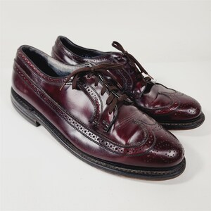 Vintage Stafford Cordovan Derby Shoes | USA Made | Men’s 10.5 D Cordovan – Lake main image 3