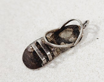 Vintage Sterling Silver Strappy Sandal Charm
