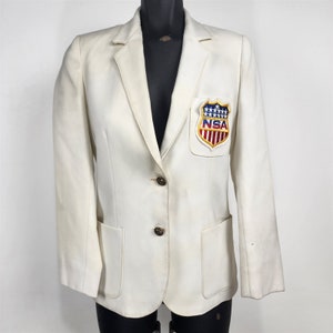 Dana Point White/Cream Blazer NSA Uniform Costume Womens S