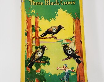 Vintage Milton Bradley #4128 Three Black Crows Target Game - Not Complete
