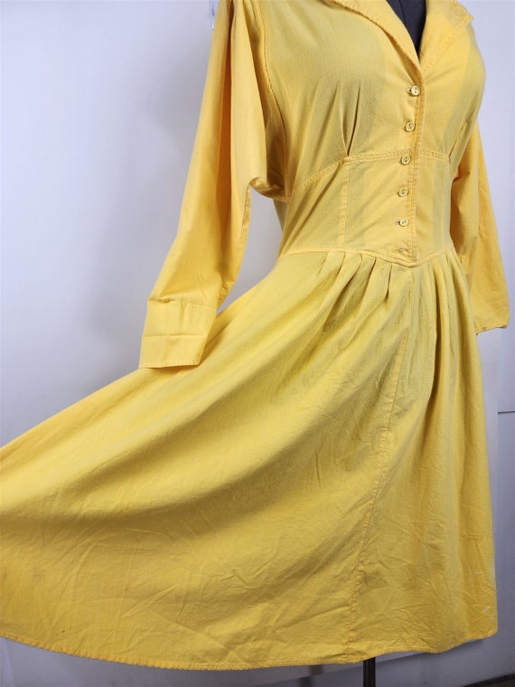 Vintage 1980s Pea Patch New York Yellow Long Slee… - image 8