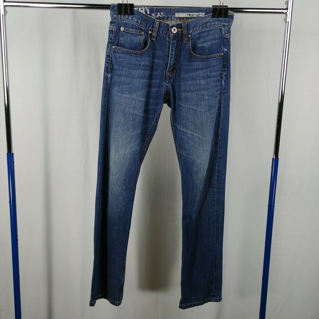 DKNY Blue Jeans Straight Leg Mens Size 30 R 100% Cotton - Etsy