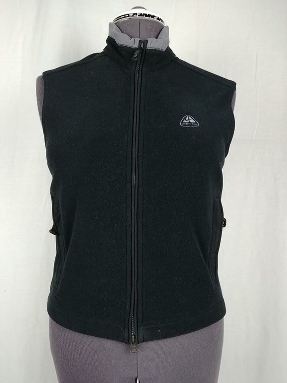 Nike ACG 2 Thermal Layer Therma-Fit Black Fleece Vest Womens | Etsy