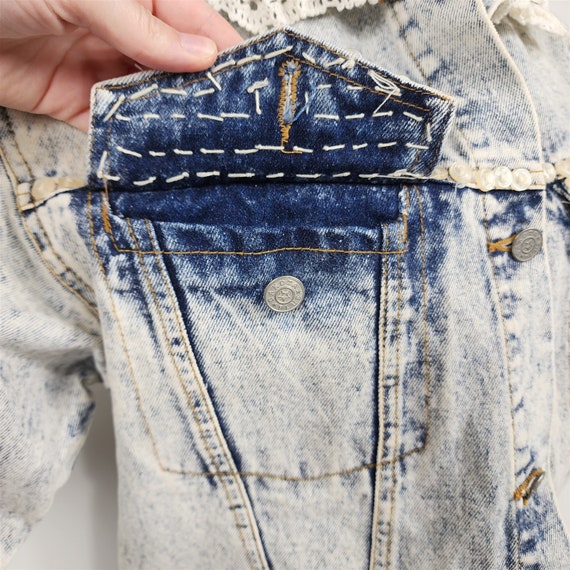 Vintage 80s Dakota Blue Jeanswear Acid Washed Den… - image 3