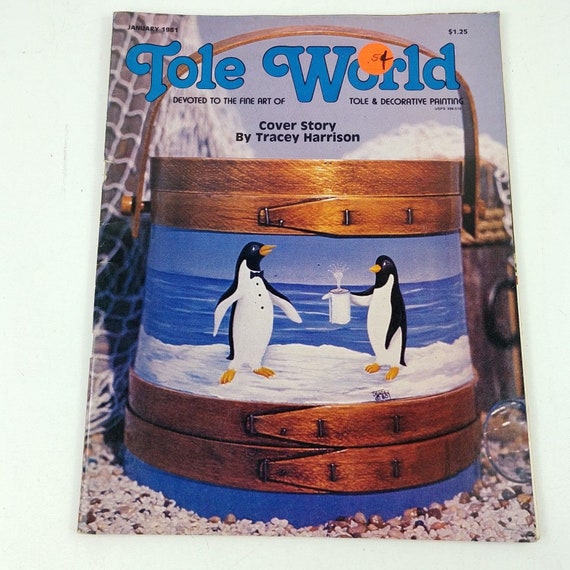 Tole Deco Painting Magazines Lot Fur Fin Feathers Palette Talk Etsy