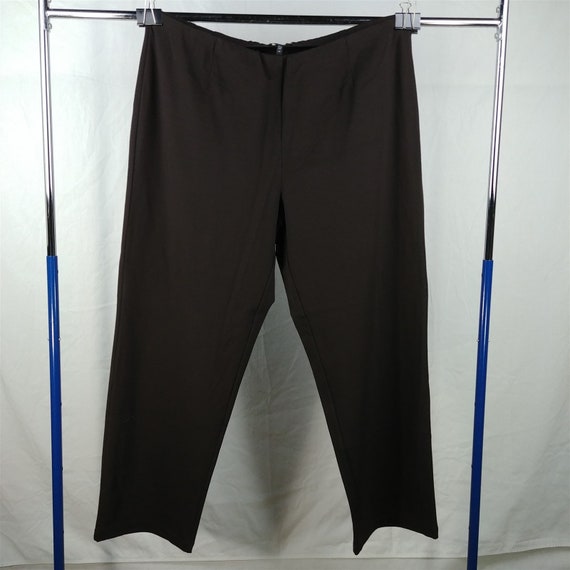 Eileen Fisher Brown Choco Straight Pants Casual Sl