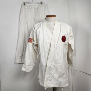 Vintage Genbudo Taekwondo Karate Uniform Top & Pants Martial Arts Size 6
