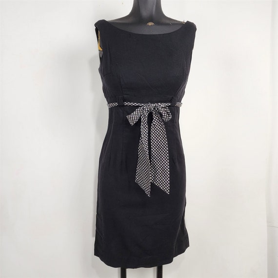Vintage 1950s Gay Gibson Black Cotton Dress w/ Ja… - image 9