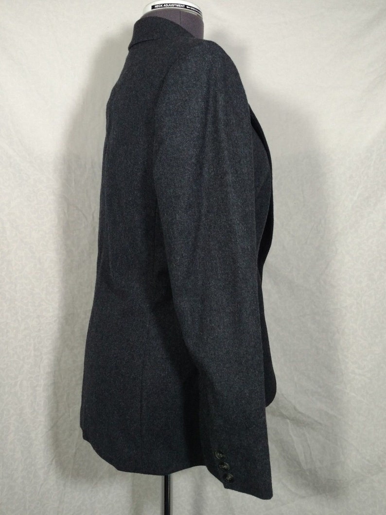 Womens Suit Coat Jacket Blazer Pendleton 100/% Wool Made in USA Dark Gray