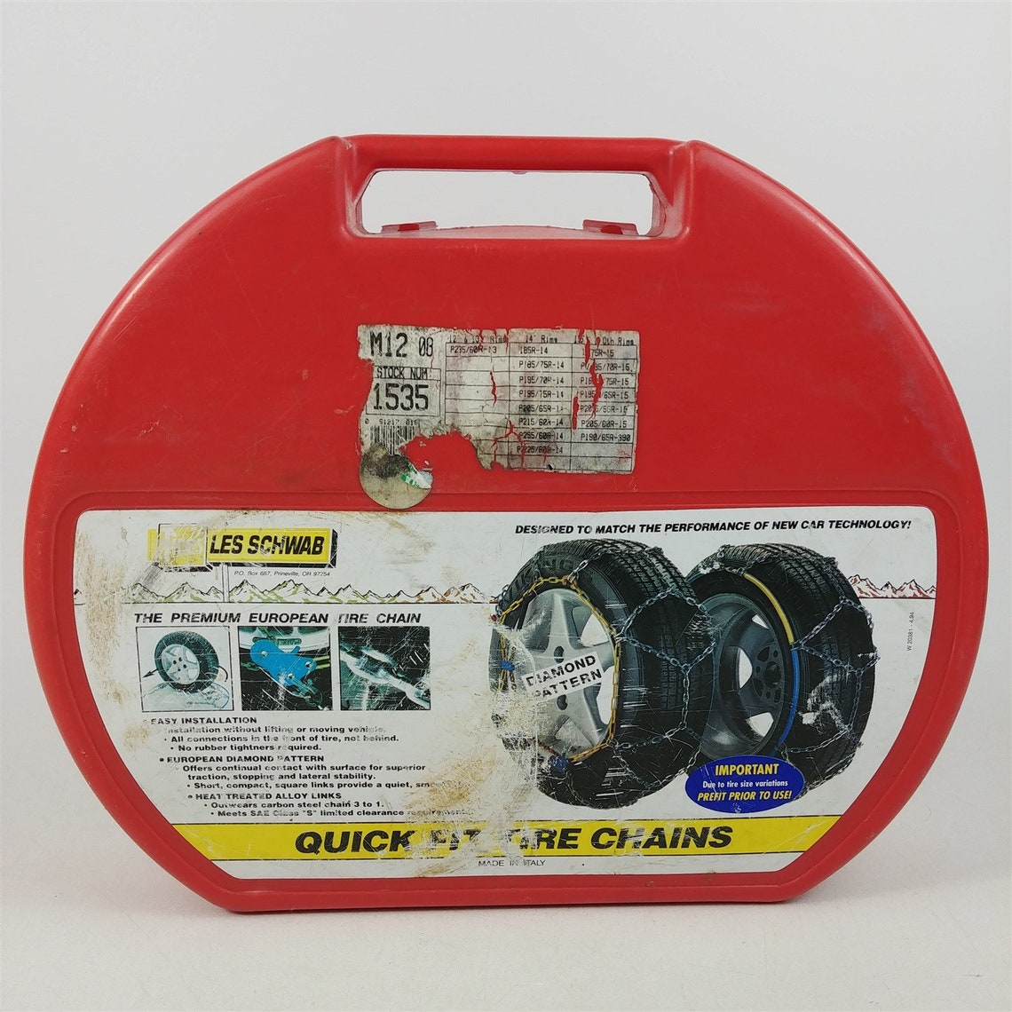 Les Schwab 1535 Quick Fit Tire Chains P235/60R13 P225/60R14 Etsy