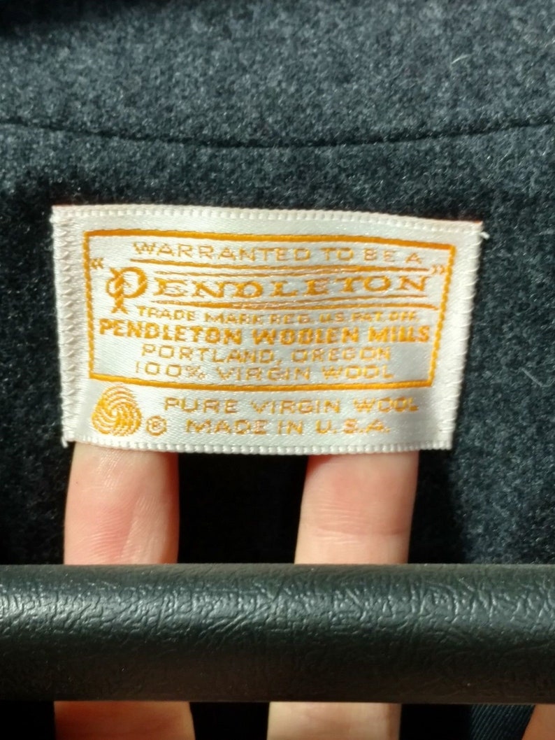 Womens Suit Coat Jacket Blazer Pendleton 100/% Wool Made in USA Dark Gray