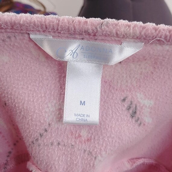 Buy Adonna Sleepwear Pink Fuzzy Floral Nightgown Womens Size M
