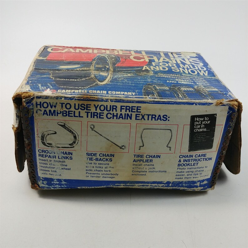 Campbell Chain Radial Tire Cable Chains 1250 15 Wheels 1 Etsy