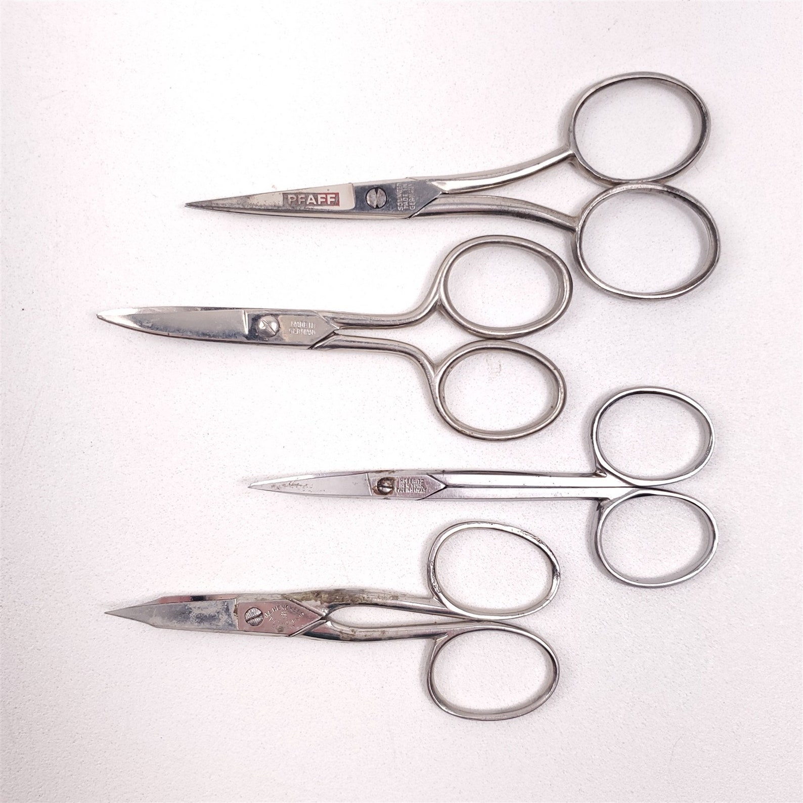 4 Vintage German Sewing Scissors JA Henckels Hoffritz Solingen Etsy