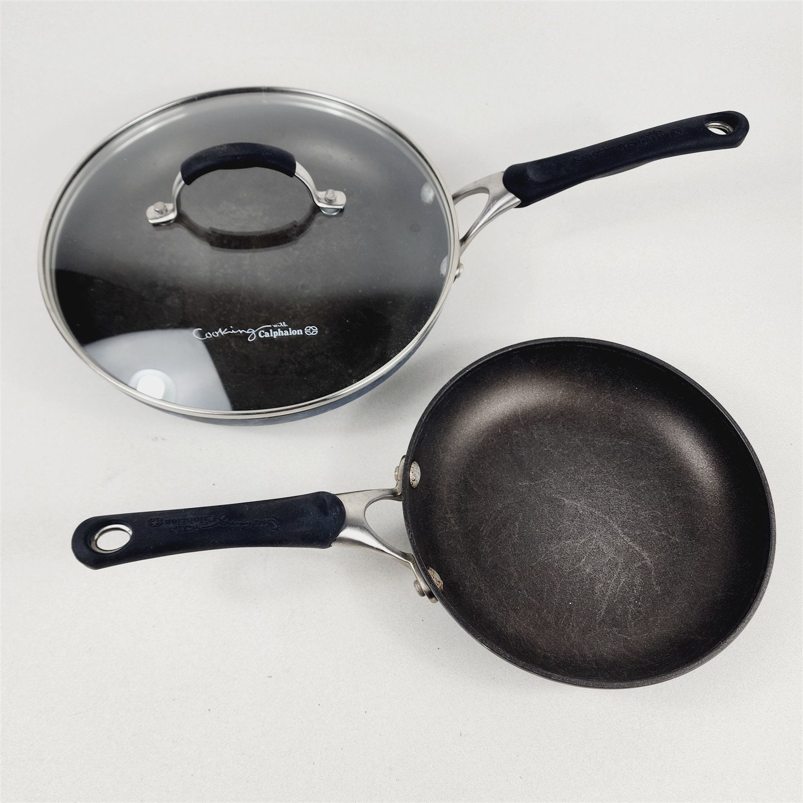 Calphalon, Kitchen, Vintage 2qt Calphalon 502 Frying Pan Saute Saucepan  Sauce Pan