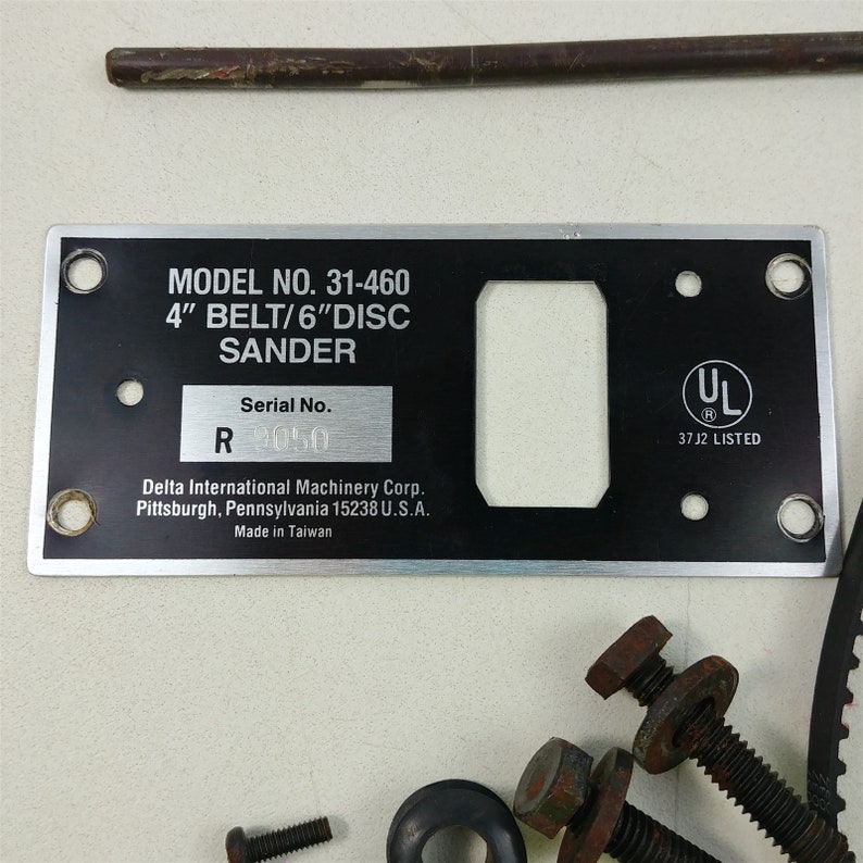Delta 31460 4 Belt 6 Disc Sander Replacement Etsy