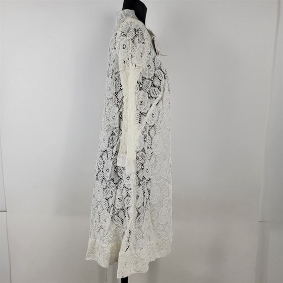 Vintage 1960s White Cream Lace Jacket Womens Size… - image 7