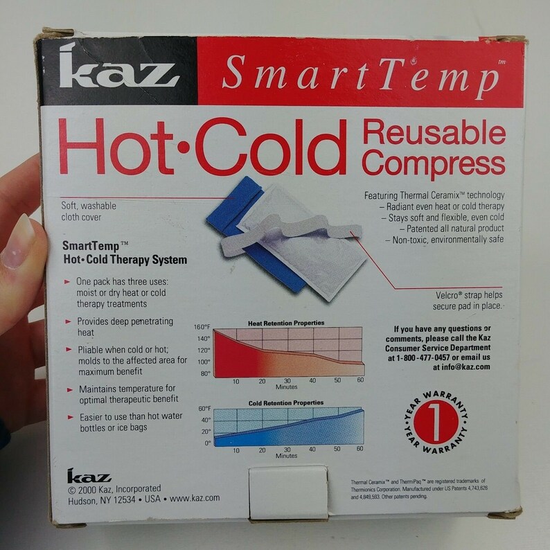 Hot & Cold Compress Kaz SmartTemp Portable/Reusable Etsy