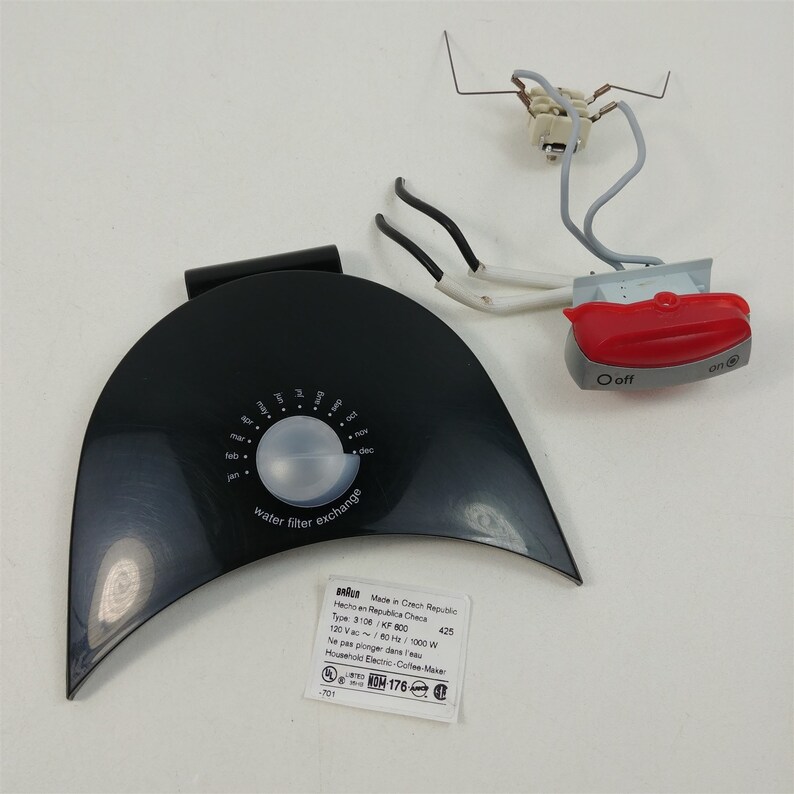 Braun Models 3106 Coffee Maker Replacement Water Tank Lid & On Etsy