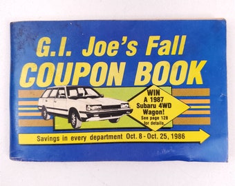 G.I. Joe's Fall Coupon Book 1986 Vintage Sporting Goods Store PNW  Advertising