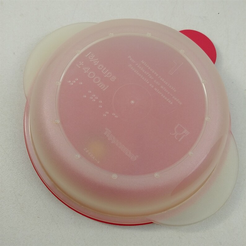Tupperware Crystalwave Round Microwave Reheatable Container Etsy