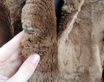 【rrr】Luan POODLE FUR COAT ブラウン light_taupe_wool_coat_with_gol