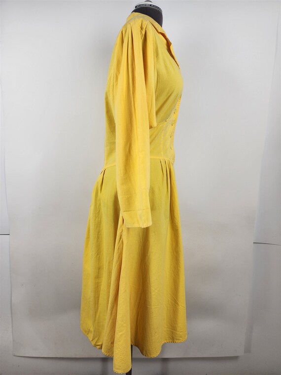 Vintage 1980s Pea Patch New York Yellow Long Slee… - image 6