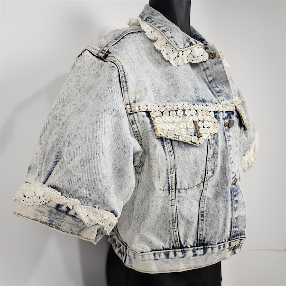 Vintage 80s Dakota Blue Jeanswear Acid Washed Den… - image 4