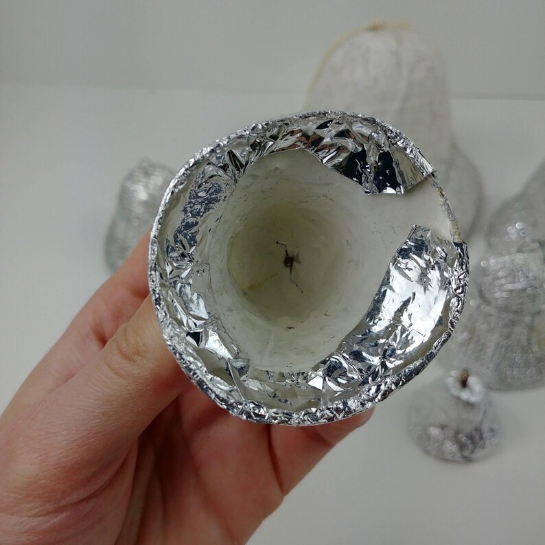 7 Vintage Foil Leaf Paper Mache Craft Japanese Overstock Replacement Bells 23