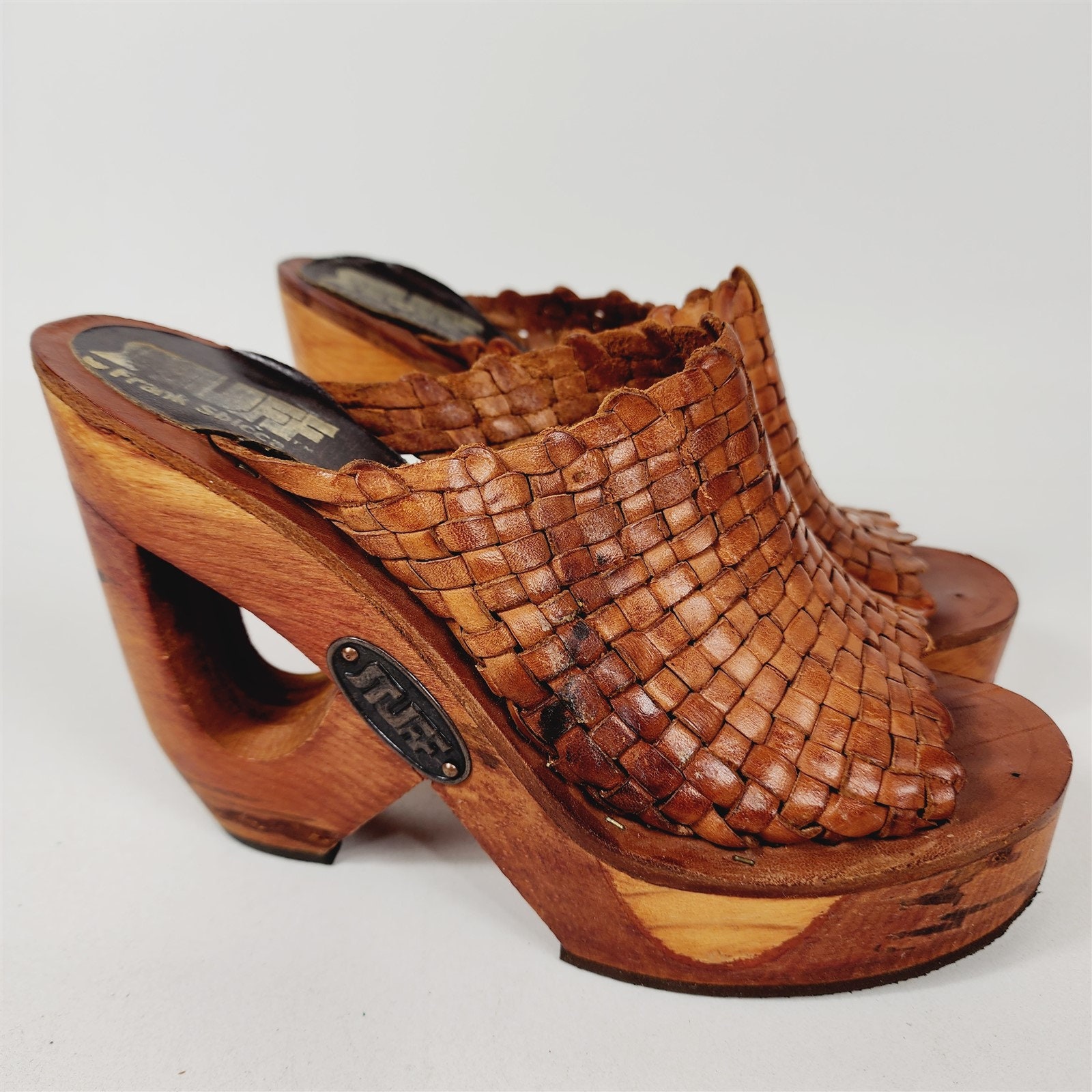 Rina wooden deals platform wedges