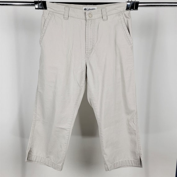 Columbia Sportswear Beige Cargo Capri Pants Womens Size 8 