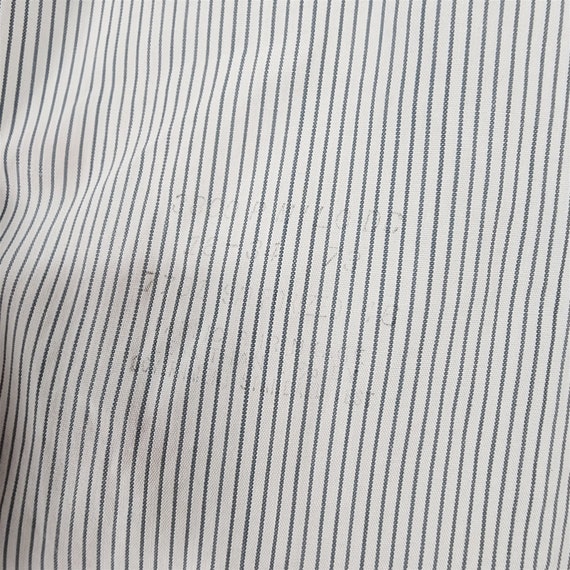 Vintage Excello White & Blue Pinstripe Long Sleev… - image 7