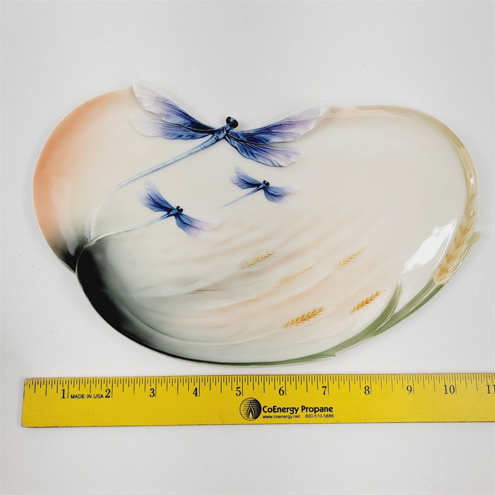 Franz Collection Porcelain Dragonfly Plate Platter FZ00051 Etsy