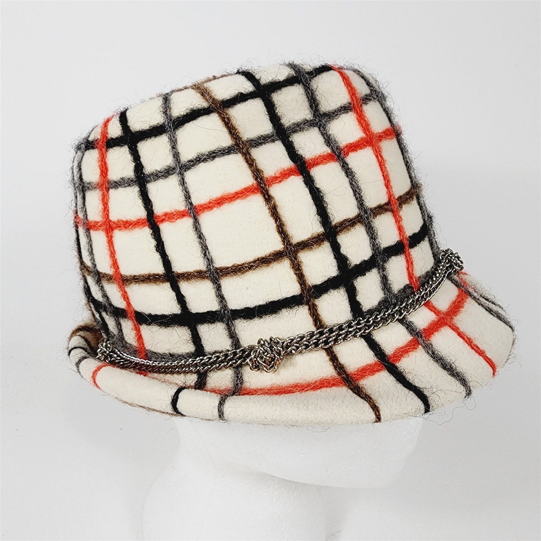 Vintage Yves Saint Laurent Wool Hat Fedora W/ Original Chain Vintage Yves Saint Laurent Wool Hat Fedora W/ Original Chain