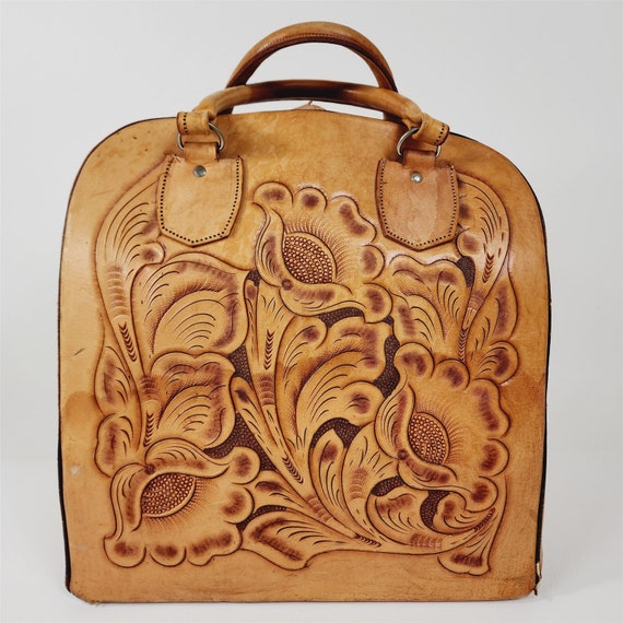 Vintage leather bowling ball bag sale