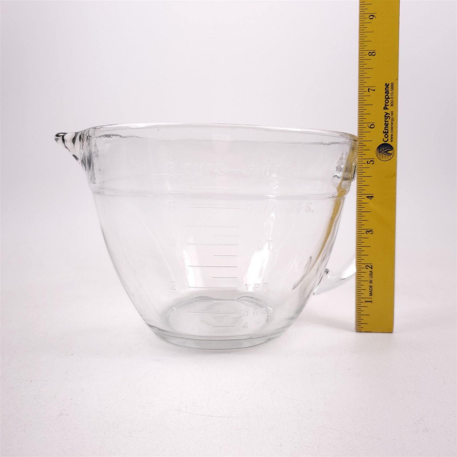 Pampered Chef 2 Quart 8 Cup Large Glass Measuring Cup Mixing Etsy