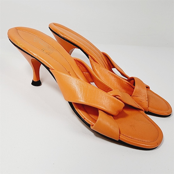 Orange mule heels online