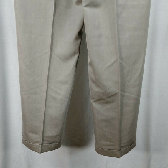 Farah Mens Suit Dress Pants Beige Size 