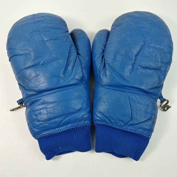 Grandoe Womens Blue Boxing Gloves Style Leather Sk