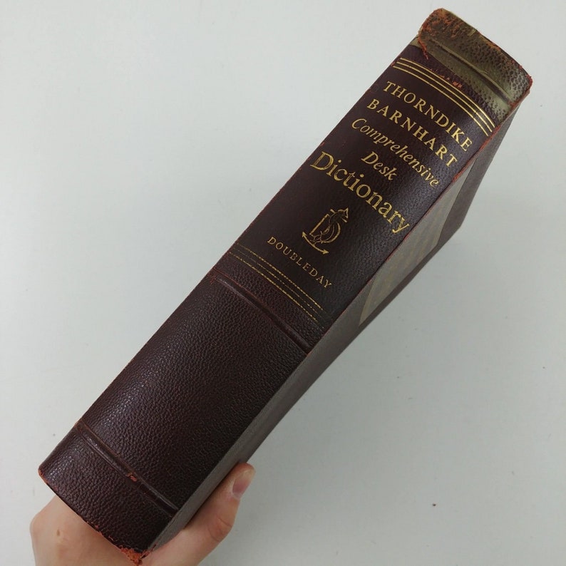 Thorndike Barnhart Comprehensive Desk Dictionary 1951 Leather Etsy