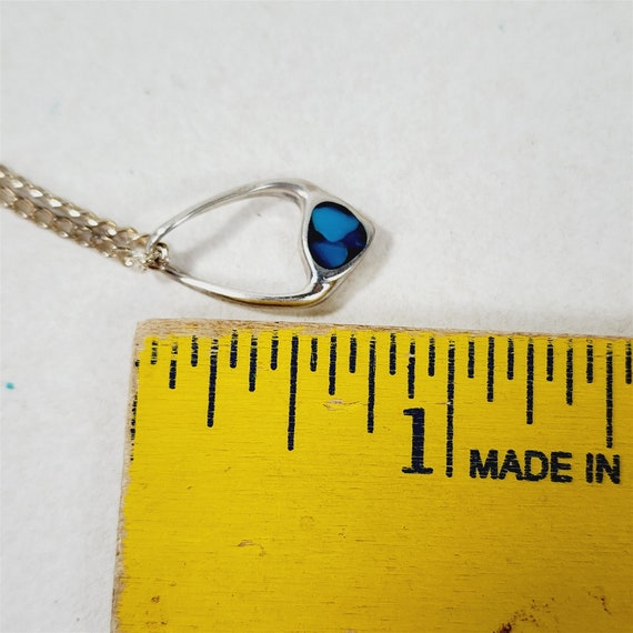 Vintage Minimalist Twist Loop Crushed Turquoise S… - image 7