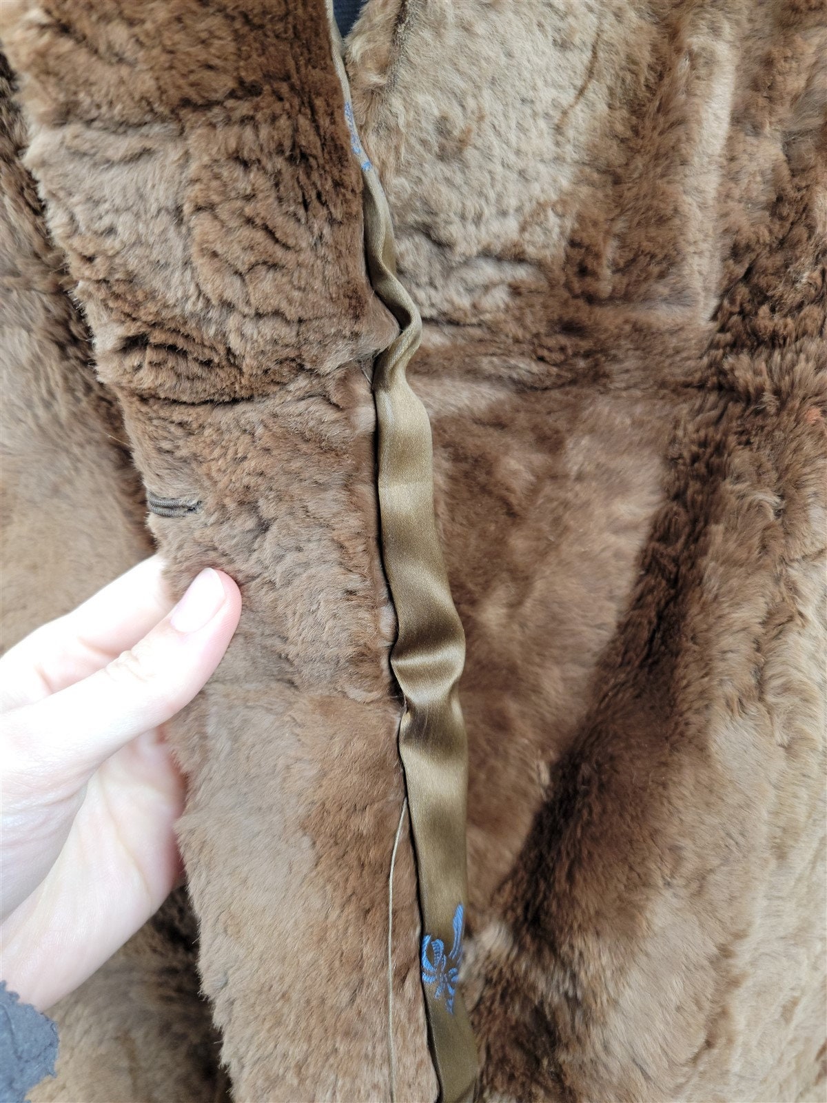 【rrr】Luan POODLE FUR COAT ブラウン Vintage Brown Fur Coat Tight Short Fur Lined Womens L/XL - Etsy