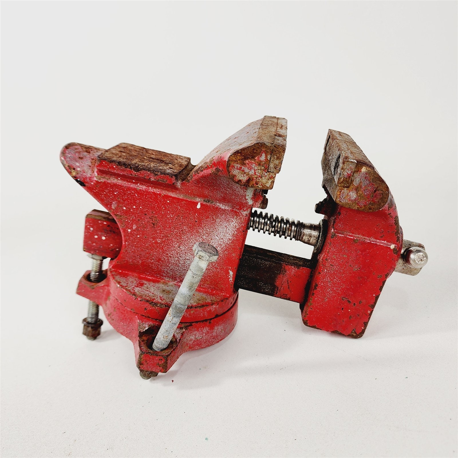 Vintage Fuller 4 Vise Bench Mount Swivel Base Anvil Jaws Red - Etsy