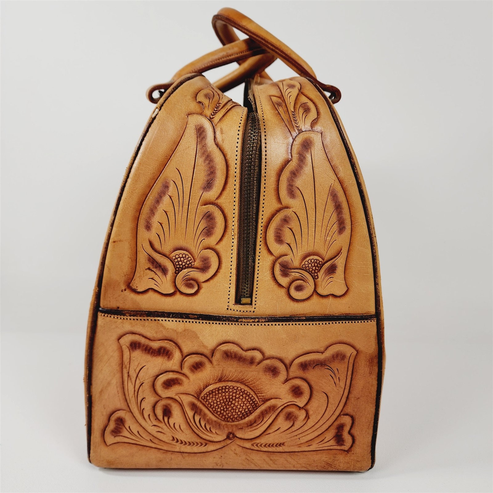 Vintage leather bowling ball bag sale