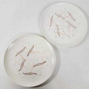 2 Vintage Frolic Hand Painted MCM Dinner Plates - 9 5/8&quot;