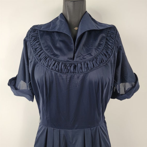 Vintage 1950s Kerrybrooke Navy Blue Nylon Uniform… - image 2