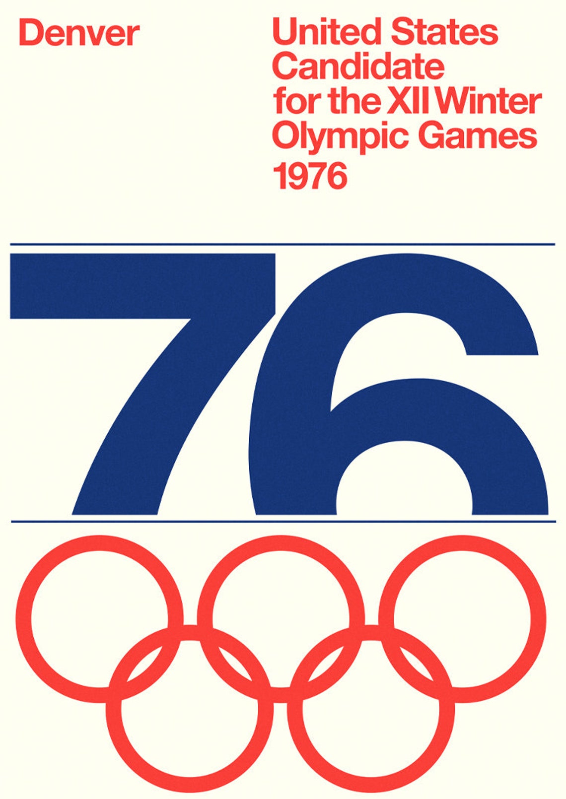 Denver 1976 Olympic Games Limited Edition Mid Century Modern Etsy