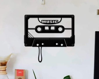 Music Cassette Wall Art, Entryway, Wall Hangings, Housewarming Gift, Living Room, Office Decor, Wall Decor, Home Decor, Home Living, Music