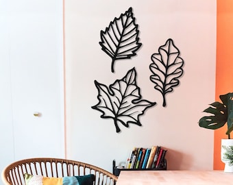 Autumn Leaves Wall Art, Special Design, Housewarming Gift, Home Decor, Nature, Entryway Hangings, Living Room, Bedroom, Wall Hangings, Cosy