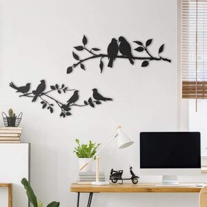 Garden of Birds Wall Art, Bedroom,  Entryway Hangings, Wall Hanging,  Housewarming Gift, Home Decor, Nature, Living Room, Wall Art